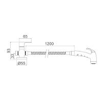 Ducha Higiênica Com Derivação Vogue 1984 C98 Cromada Lorenzetti - 5