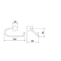 Papeleira Atria 101 Sem Tampa Cromada Meber - 2