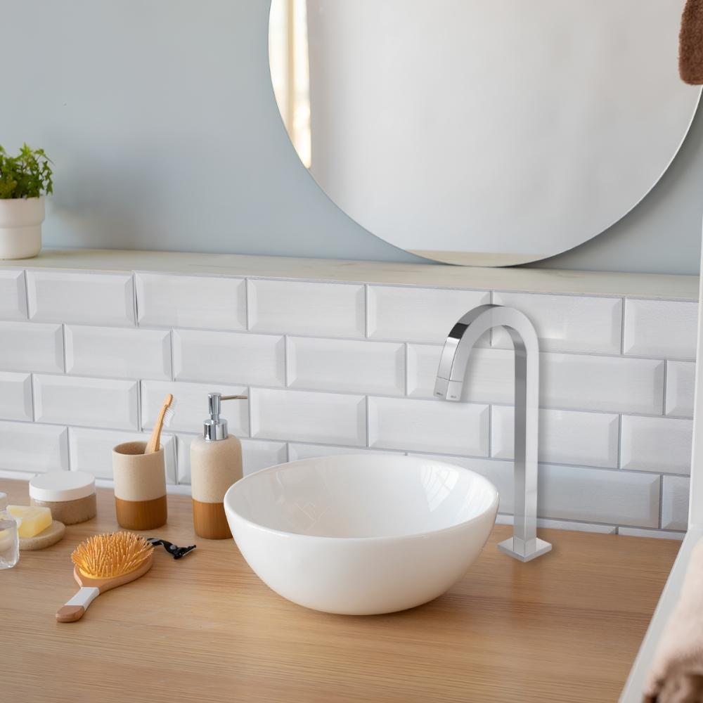 Torneira Para Lavatório De Mesa Tube Bica Alta 1198 Cromada Deca - 5