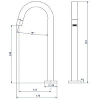 Torneira Para Lavatório De Mesa Tube Bica Alta 1198 Cromada Deca - 7