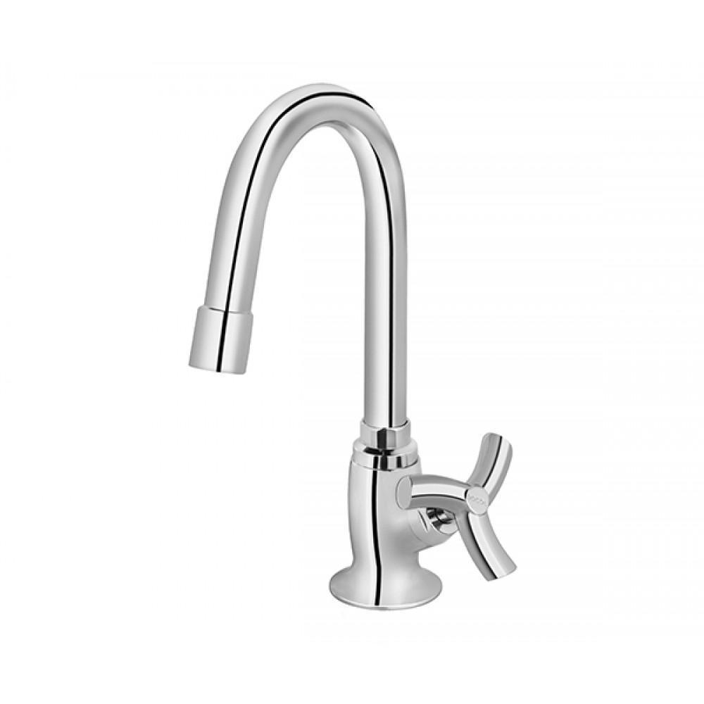 Torneira Para Lavatório De Mesa Primor Bica Alta Cromada Docol - 1