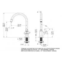 Torneira Para Lavatório De Mesa Primor Bica Alta Cromada Docol - 7