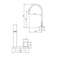 Torneira Para Lavatório De Mesa Polo Bica Alta 1191 Cromada Deca - 6