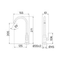 Torneira Para Lavatório De Mesa Gali Bica Alta Cromada Docol - 7