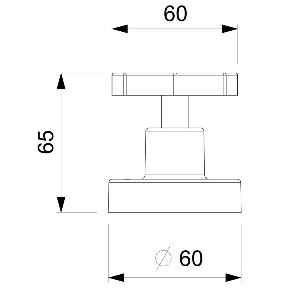 Acabamento Para Registro Base Docol Up 1/2 3/4 1 Cromado Celite - 2