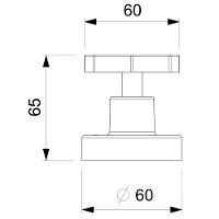 Acabamento Para Registro Base Docol Up 1/2 3/4 1 Cromado Celite - 2