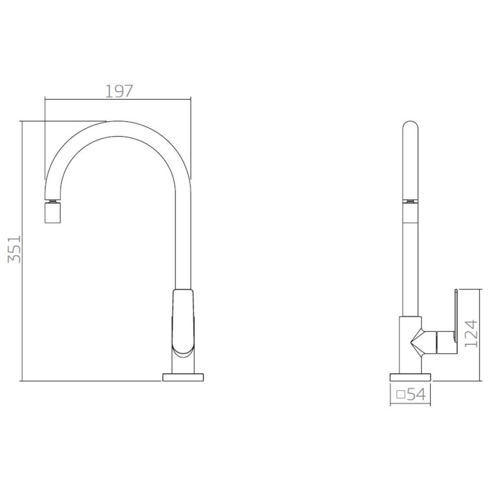 Torneira Para Cozinha De Mesa Just Bica Móvel Cromado Deca - 7
