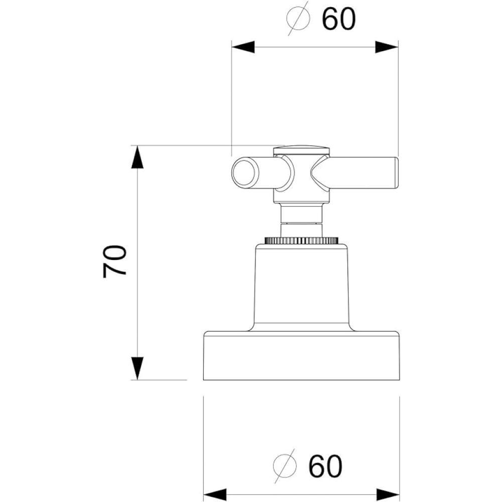 Acabamento De Registro Base Deca One 1/2 3/4 1 Cromado Celite - 6