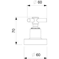 Acabamento De Registro Base Deca One 1/2 3/4 1 Cromado Celite - 6