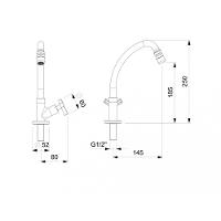 Torneira Para Cozinha De Mesa Up Cromado Celite - 2