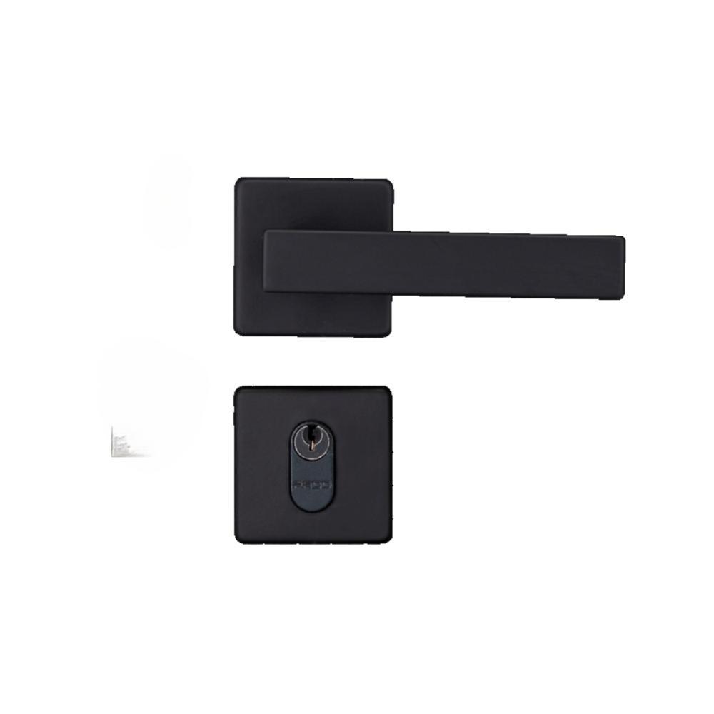 Fechadura Para Porta Externa Roseta Concept 411 Preta Pado 40mm - 3