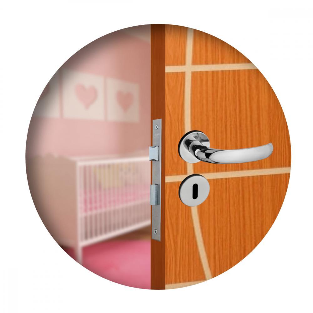 Fechadura Roseta Concept 406 Interno Cromado Pado - 3