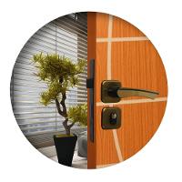 Fechadura Externa Roseta Genebra Bronze Latonado MGM 40mm - 1