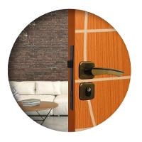 Fechadura Externa Roseta Genebra Bronze Latonado MGM 40mm - 3