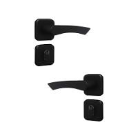 Fechadura Externa Roseta Genebra Preto Fosco MGM 40mm - 3