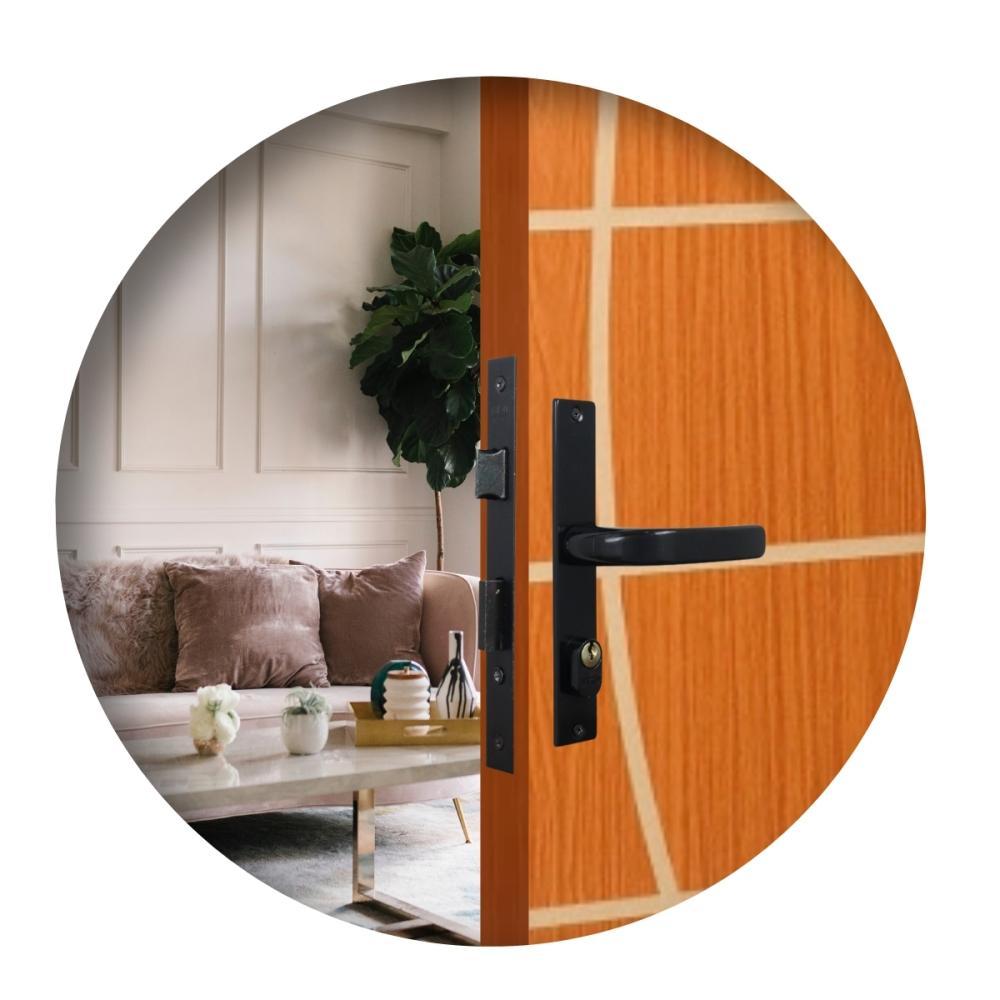 Fechadura Externa Serralheiro Alavanca Preto MGM 21mm - 4