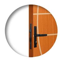 Fechadura Externa Serralheiro Alavanca Preto MGM 21mm - 1