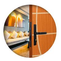 Fechadura Externa Serralheiro Alavanca Preto MGM 21mm - 2