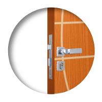 Fechadura Externa Roseta Firenze Alumínio MGM 40mm - 1