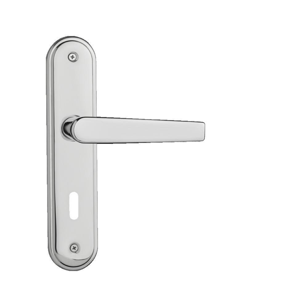Fechadura Para Porta Interna Quarto Espelho Concept 401 Cromada Pado 40mm - 2