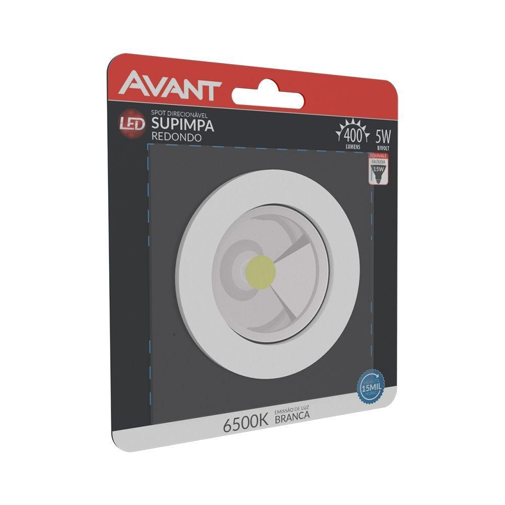Luminária Redonda Spot Supimpa 5w 6500k Bivolt Emissão De Luz Branca Avant - 3