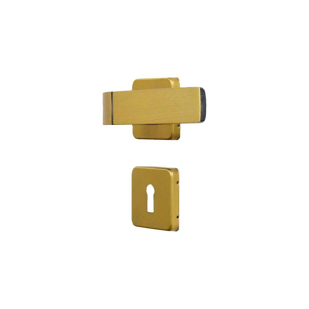 Fechadura Roseta Módena Bronze Latonado Interna MGM - 5