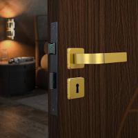 Fechadura Roseta Módena Bronze Latonado Interna MGM - 3