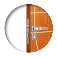 Fechadura Roseta Módena Alumínio Interna MGM - 1