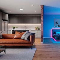 Painel Pop LED Plafon Inteligente de Embutir Smart Wi-Fi NEO 18W Redondo 22cm Luz Dimerizavel Amarela-Branca Bivolt Avan - 5