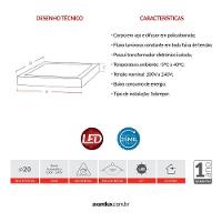 Painel Modular LED Plafon de Sobrepor 45W Quadrado 60cm Luz Branca 6500K Bivolt Avant - 3