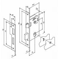 Fechadura Roseta Genebra Externo Cromado MGM 40mm - 2