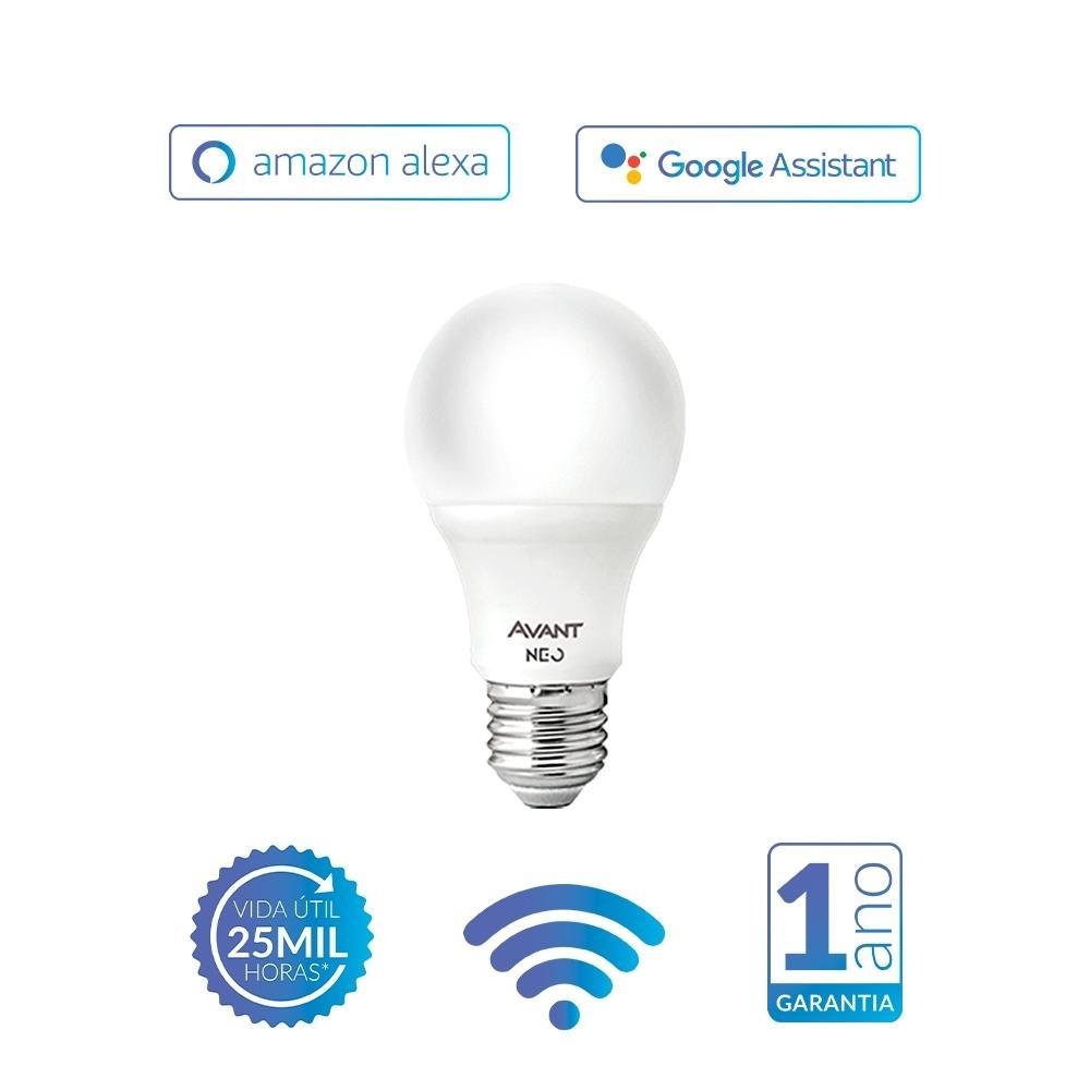 Lâmpada Inteligente LED Smart Wi-Fi Bulbo Pera NEO 10W Luz Dimerizável Amarela-Branca Base E27 Bivolt Avant - 2