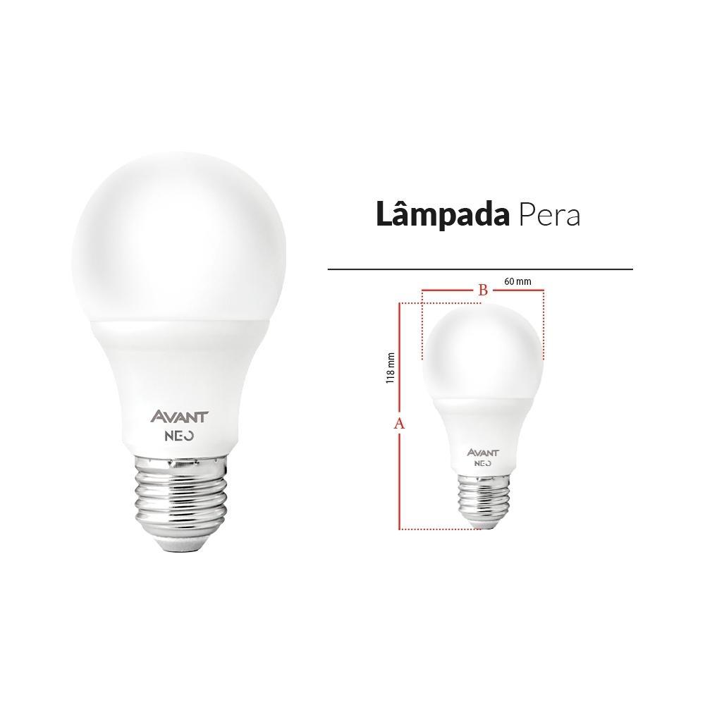 Lâmpada Inteligente LED Smart Wi-Fi Bulbo Pera NEO 10W Luz Dimerizável Amarela-Branca Base E27 Bivolt Avant - 8