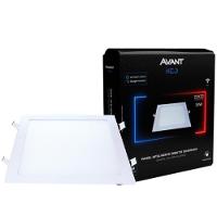 Painel Pop LED Plafon Inteligente de Embutir Smart Wi-Fi NEO 18W Quadrado 22cm Luz Dimerizavel Amarela-Branca Bivolt Ava - 6