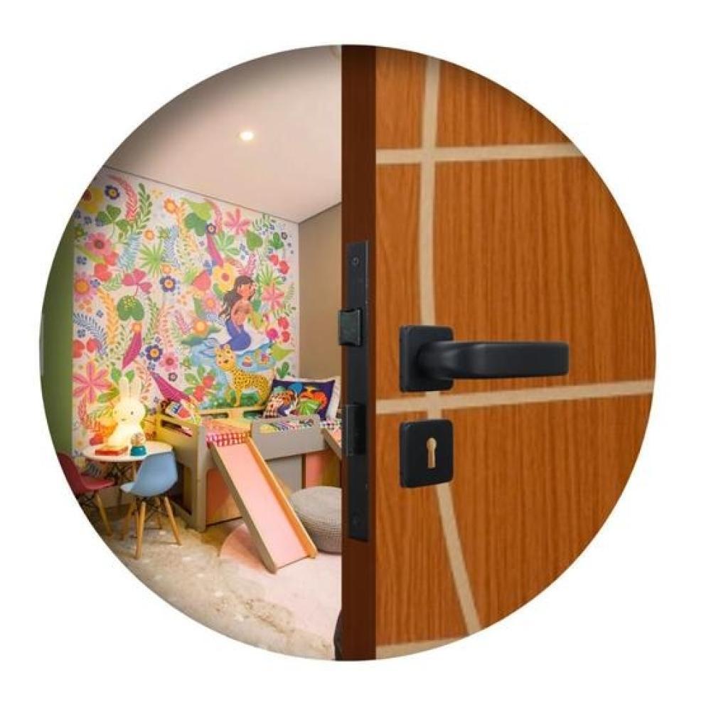 Fechadura Interna Roseta Firenze Preto Fosco MGM 40mm - 1