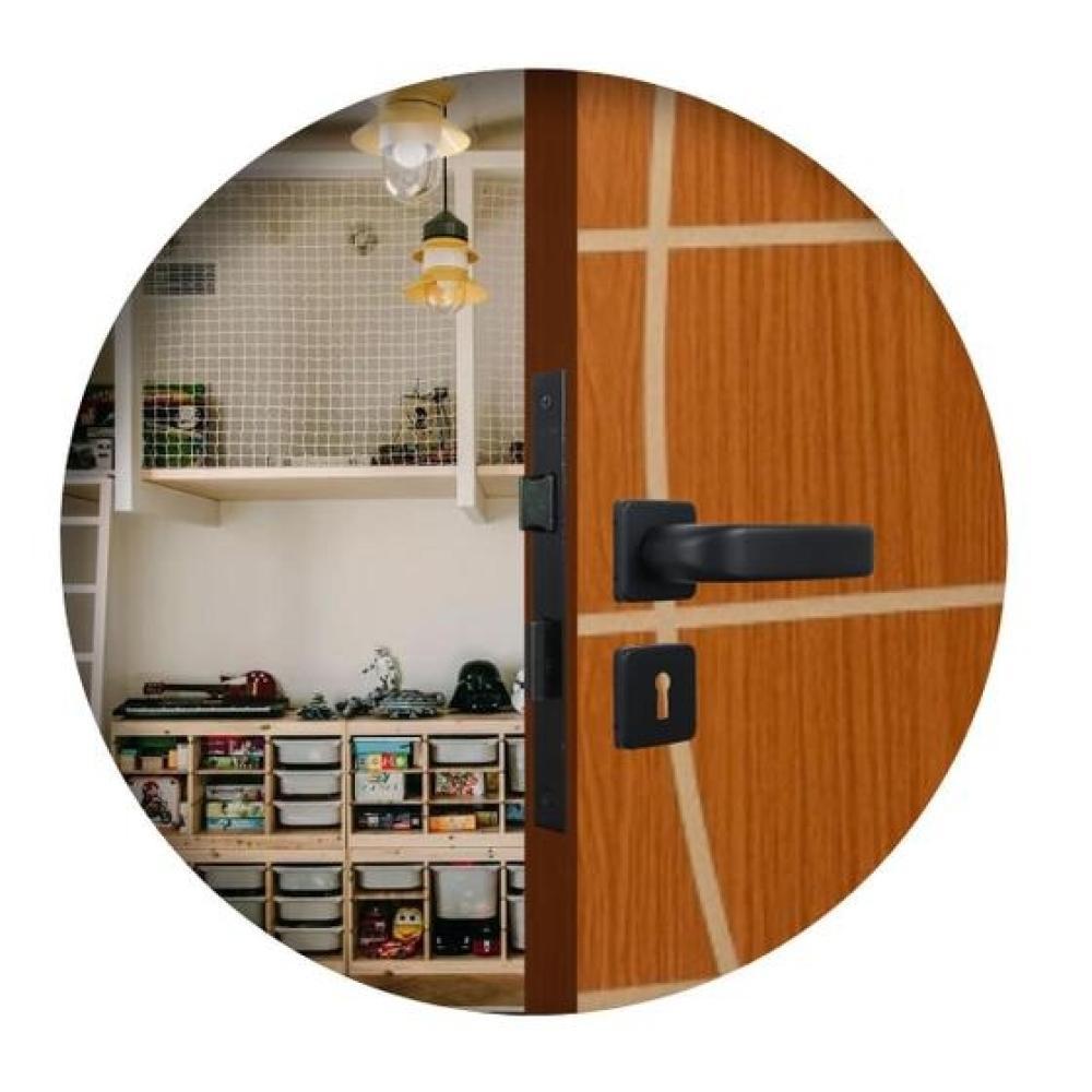 Fechadura Interna Roseta Firenze Preto Fosco MGM 40mm - 5