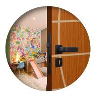 Fechadura Interna Roseta Firenze Preto Fosco MGM 40mm - 1