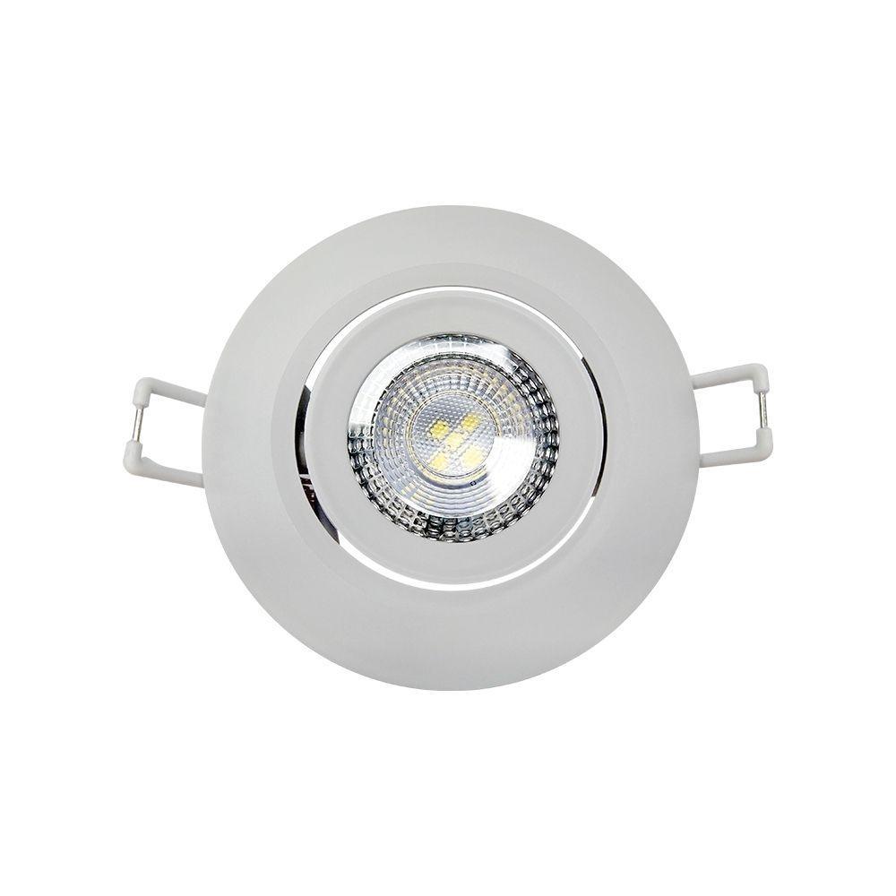 Luminária Redonda Spot Supimpa 7w 3000k Bivolt Emissão De Luz Amarela Avant - 1