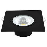 Spot Supimpa Led 5W Preto Fosco Luz Amarela 3000K Quadrado Bivolt Avant - 1