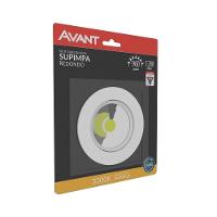 Spot Supimpa Led 12W Branco Fosco Luz Amarela 3000K Redondo Bivolt Avant