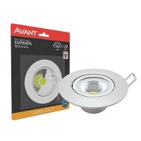 Spot Supimpa Led 12W Branco Fosco Luz Amarela 3000K Redondo Bivolt Avant - 5
