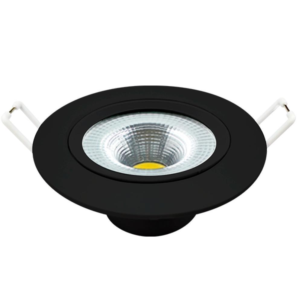 Spot Supimpa Led 5W Preto Fosco Luz Branca 6500K Redondo Bivolt Avant - 1