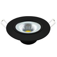 Spot Supimpa Led 5W Preto Fosco Luz Branca 6500K Redondo Bivolt Avant - 1