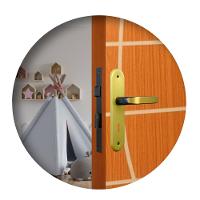 Fechadura Interna Stilo Alavanca Bronze Latonado MGM 40mm - 5