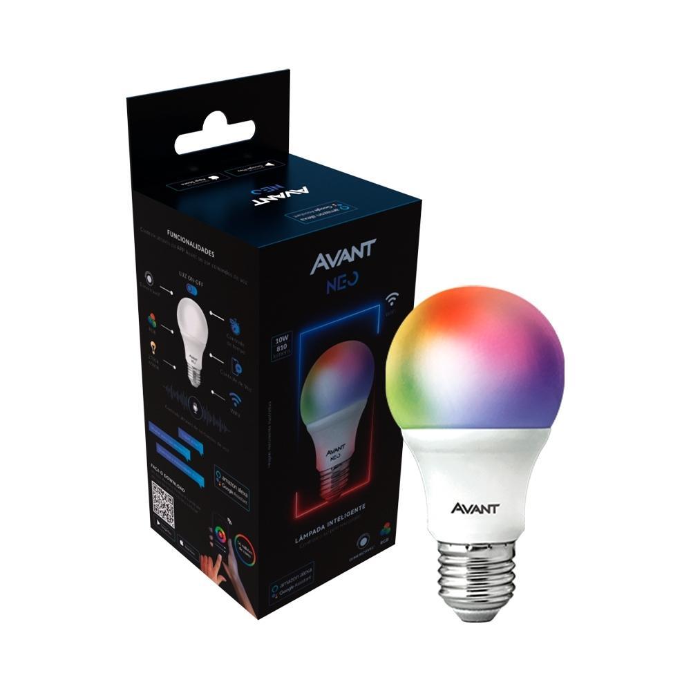Lâmpada Inteligente LED Smart Wi-Fi Bulbo Pera NEO 10W Luz Dimerizável Amarela-Branca-RGB Base E27 Bivolt Avant - 6
