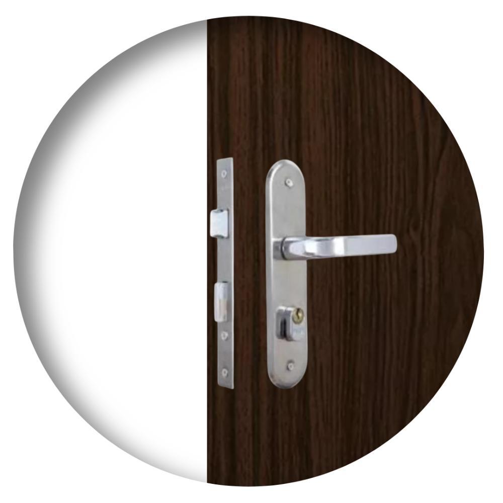 Fechadura Stilo Alavanca Cromado Externa MGM - 1