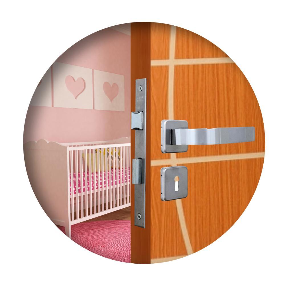 Fechadura Roseta Módena Cromado Interna MGM - 2