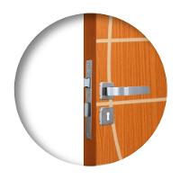 Fechadura Roseta Módena Cromado Interna MGM - 1