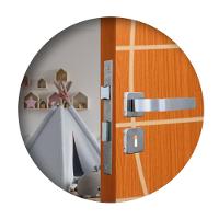 Fechadura Roseta Módena Cromado Interna MGM