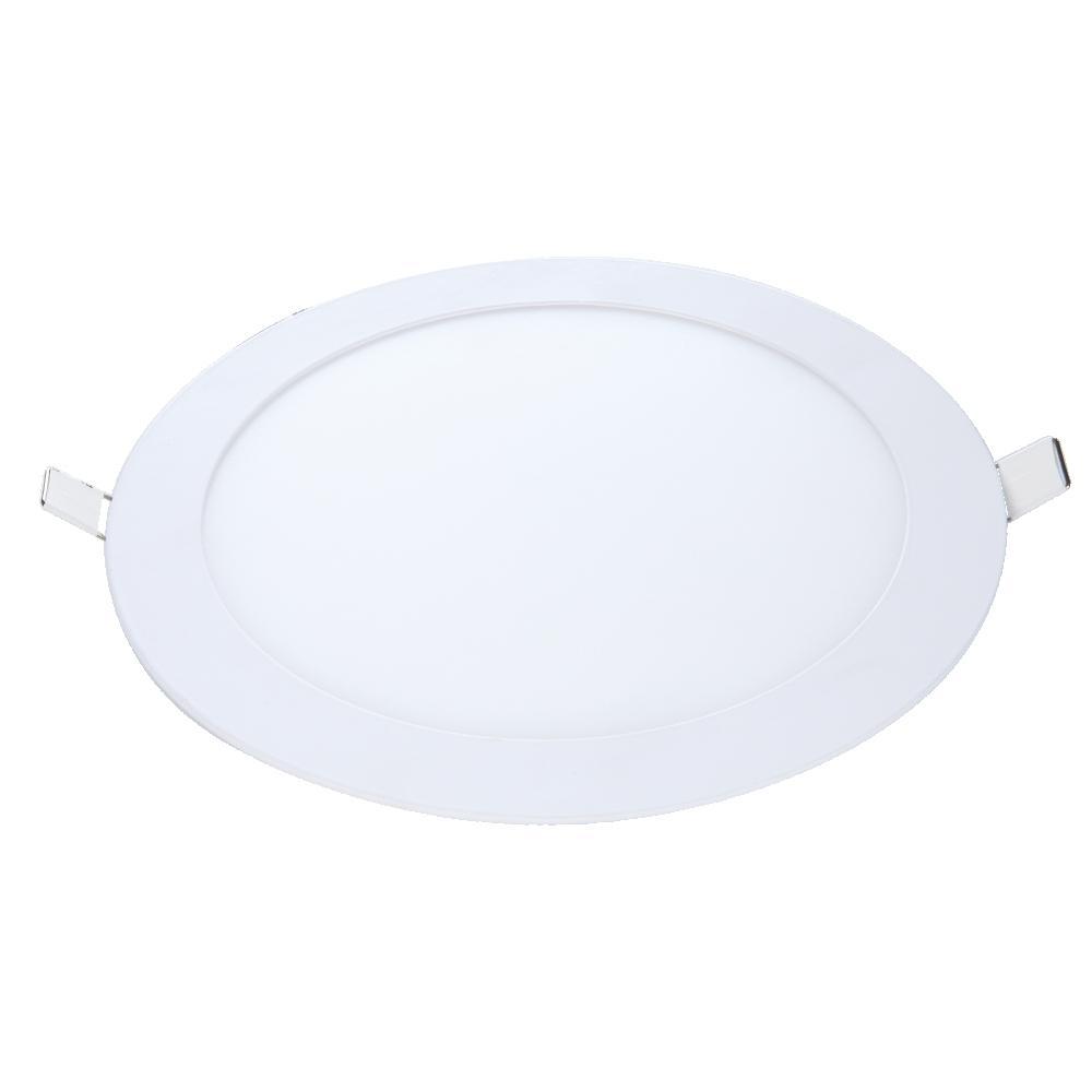 Painel Pop LED Plafon De Embutir 18W Redondo 22cm Luz Amarela 3000K Bivolt Avant - 1